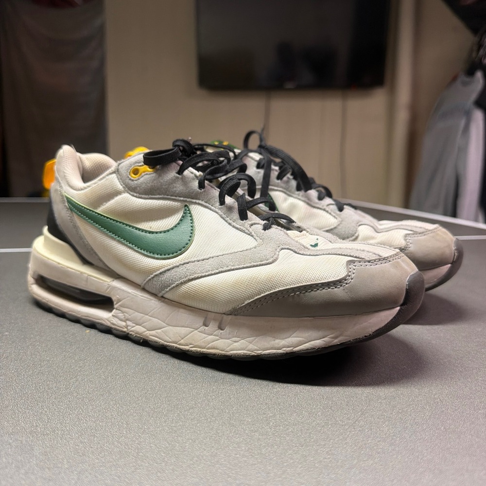Nike Air Max Dawn White Gorge Green Light Bone Sneakers DM0013-101 Mens 9.5